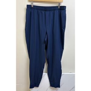 DSG Mens Navy Athletic Joggers Quick Dry Stretch Pants Size L